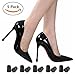 5-Pack High Heel Protector & Heel Repair Caps to Instantly Repair Shoe & Reduce Noise (Black,XS)