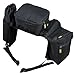 TrailMax Compact English Pommel Pocket Horse Saddlebag with Water Bottle Sleeve for Trail Riding, Works with English, Endurance & Australian Saddles, Blackthumb 1