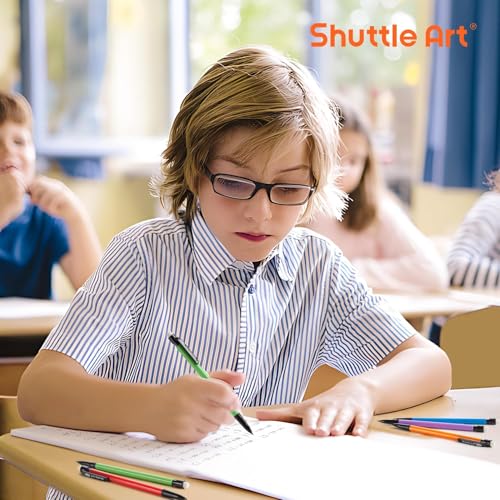 Shuttle Art Mechanical Pencils, 84 Pack Bulk Mechanical Pencils 0.7mm Medium Point, HB #2 Lead, Assorted Barrels, Office School Supplies
