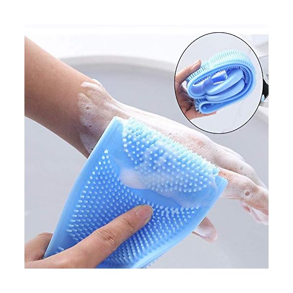 Yolistar-Silicone-Bath-Body-Brush-Body-Back-Shower-Scrubber-Long-Bath-Brush-for-Shower-Exfoliating-SPA-Massage-Skin-Care-Cleansing-Easy-to-Clean-Lathers-Well-Eco-Friendly Yolistar Silicone Bath Body Brush, Body Back Shower Scrubber Long Bath Brush for Shower Exfoliating SPA Massage Skin…