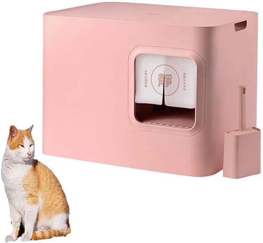 Toilette De Chat Boite Litiere Du Chat Bac A Pot Garbage Chat Poubelle D Hygiene Sans Odeur Facile A Nettoyer Amazon Fr Animalerie