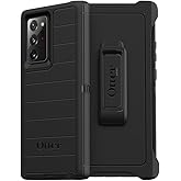 OtterBox Defender Screenless Series Rugged Case & Belt Clip Holster for Galaxy Note 20 Ultra 5G (ONLY) Retail Packaging - Black - with Microbial Defense