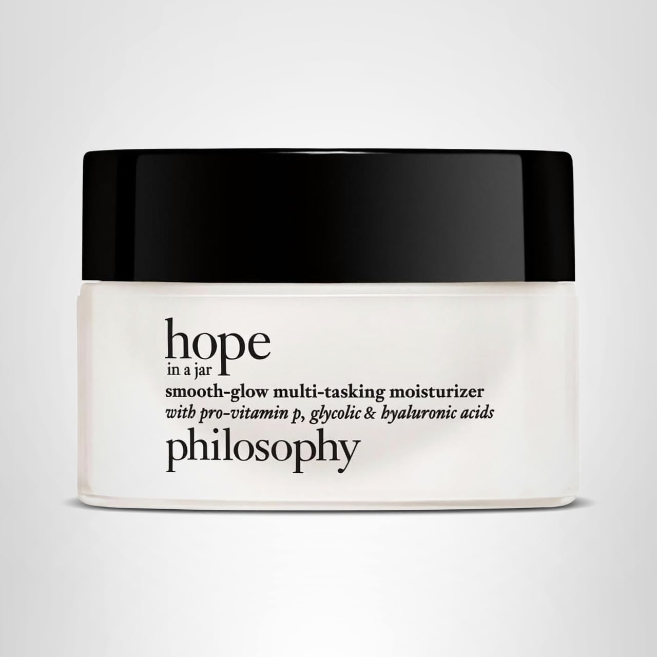 philosophy hope in a jar smooth-glow multi-tasking face moisturizer - with pro-vitamin P, glycolic & hyaluronic acid - provides deep & long-lasting hydration & smoother, radiant skin