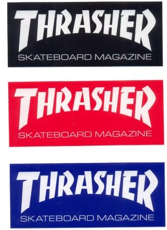 Amazon Thrasher ステッカー Thrasher Mag ブルー ステッカー デカール 車 バイク