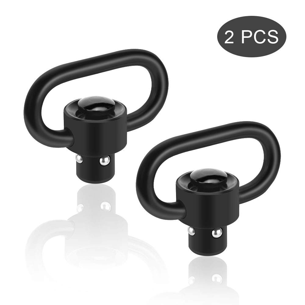 OTraki QD Sling Mount Rifle Swivels Mount 1.25" Loop Heavy Duty Push Button QD keymod sling mount Adapter Quick Detach Release for Picatinny Weaver Airsoft Mounting Base Rail