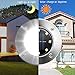 [ 12 Pack] Solar Ground Lights,Solar Garden Light,8 LED Garden Pathway Outdoor In-Ground Lights,Waterproof Disk Flood Lights Dark Sensing Landscape Lighting for Lawn Yard Patio - White