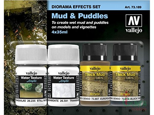 Mud and Puddles, Diorama Effects Set for Model & Hobby (Vallejo 73189)