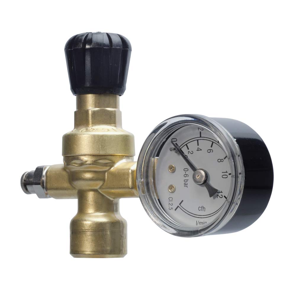 OXYTURBO CO2/ARGON/MIX Pressure Reducer Welding Disposable Cylinders Art.215300 M10X1RH Attachment for Welders