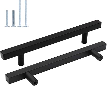 15 Stück Küchengriffe 128mm Edelstahl – Goldenwarm Schrankgriff Schwarz