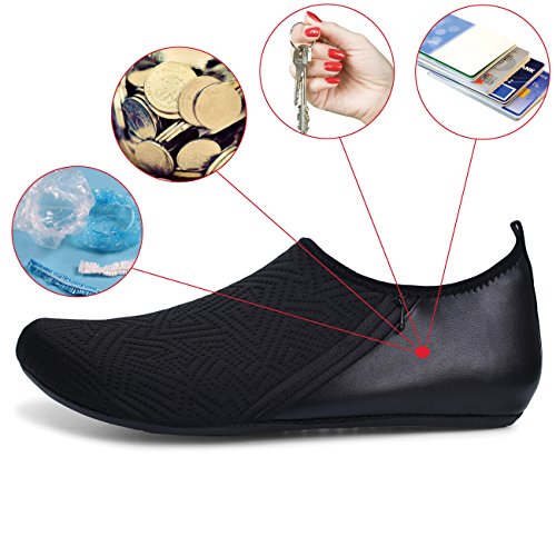 image for FEETCITY Men's Soft Quick-Dry Aqua Socks for Beach Swimming Surf Yoga 