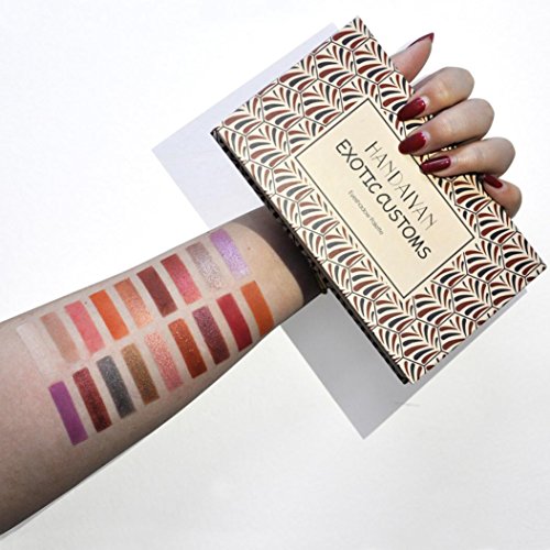 TiTCool Eyeshadow Palette Eye Shadow Powder Make Up Pearl Metallic 18 Colors (B)