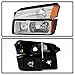 xTune 02-06 Chevy Avalanche w/Cladding OEM Bumper Light & Headlights - Chrome (HD-JH-CAVA02-SET-C)