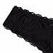 FEESHOW Men's Lace Bikini Briefs Sissy Pouch Underwear Hipster Crossdress Panties Black Large (Waistline 31.5-36.0