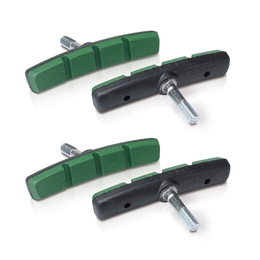 XLC V-Brake Brake shoes BS V11 4er Set 72 mm, green, 2500382500