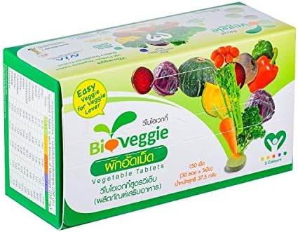 VBioveggie Vegetable 5 Color Tablets Dietary Fiber Supplement Product 150 Tablets