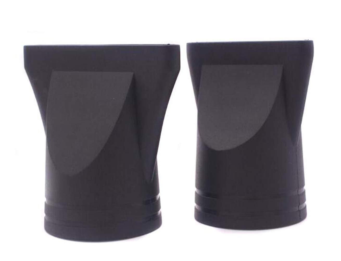 2PCS (Exclusive for Barber Shop) Black Plastic Salon Replacement Hair Dryer Drying Concentrator Hair Styling Tool Hood Cover (Not for Household Hair Dryers)