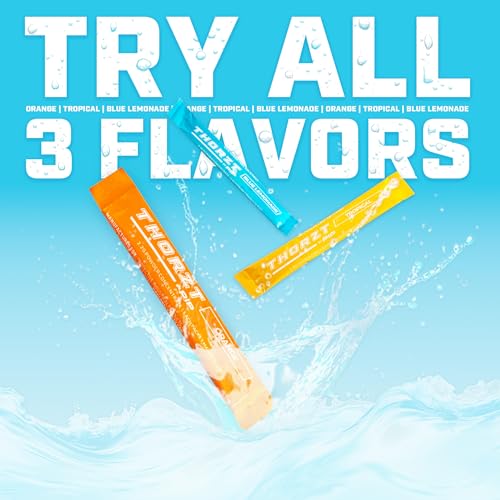 PIP THORZT ORANGE SOLO SHOTS, 50 CT, HYDRATION PACKETS, ELECTROLYTES, VITAMINS, AMINO ACIDS, SUGAR FREE