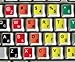 Learning English US Colored Keyboard Stickers (Lower & Upper CASE)