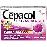 Cepacol Extra Strength Sore Throat &amp; Cough Drop Lozenges, Mixed Berry 48ct (3X16ct)