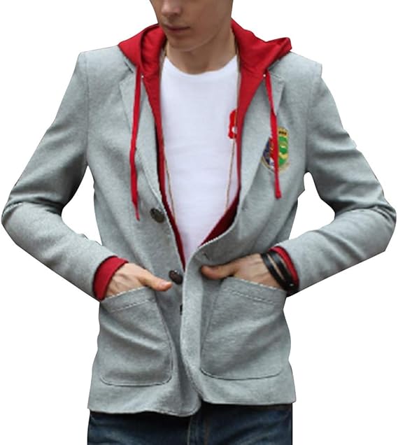 Amazon Hydrogenメンズ パーカー 重ね着 フェイクレイヤード 洋服 スウェット スリム ファッション 冬 服装7343 トレーナー パーカー 通販