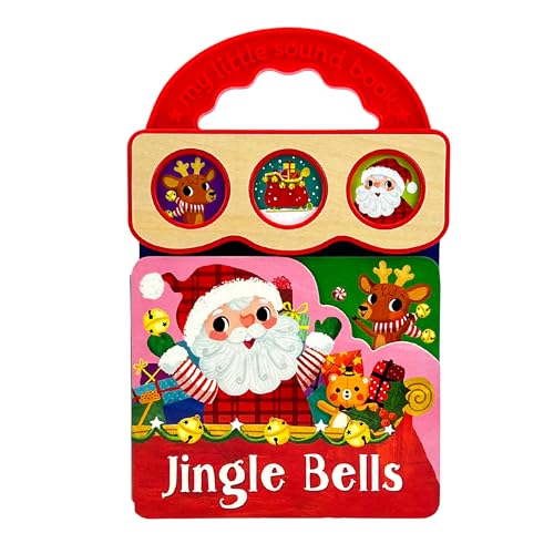 Jingle Bells 3-Button Sound Christmas Board Book for Babies and Toddlers