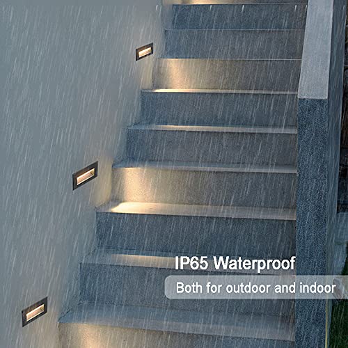 ZONK Outdoor Step Lights 120V, Waterproof IP65 Stair Lights Indoor