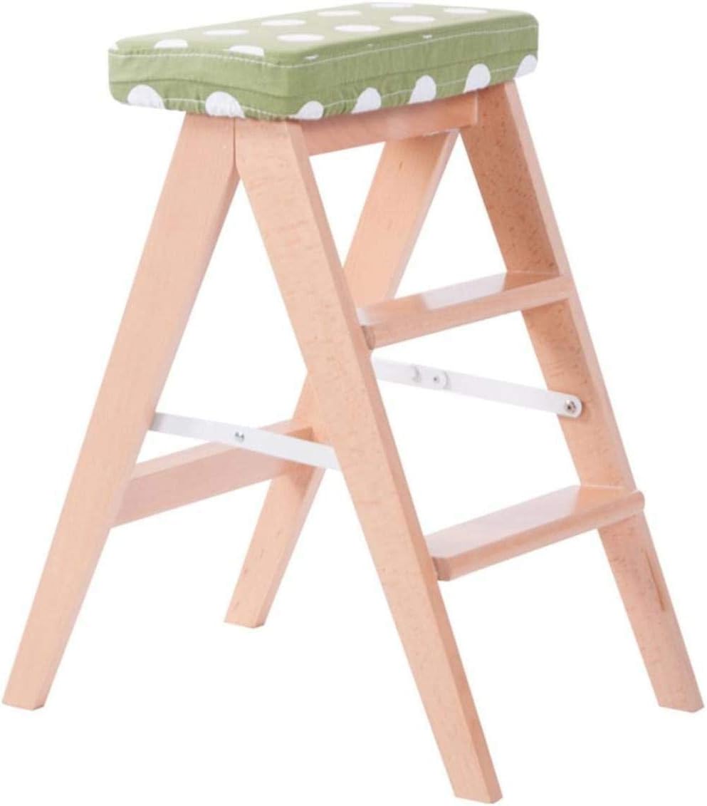 Taburete Escalera Plegable del Taburete pequeño Paso de Madera