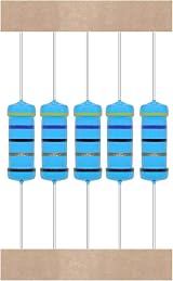 AUKENIEN 2W Resistor Kit 40 Values 200pcs Metal Film 1 Ohm to 1M Ohm RoHS view 4