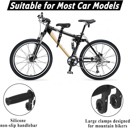 Siege Velo Enfant Avant, Selle de Vélo pour Enfants avec Guidon et Pédalier, Siège de Vélo pour Enfant Compatible avec Les VTT Adulte, Porte Enfant Vélo Amovible Portable pour Enfant de 2 à 5 Ans