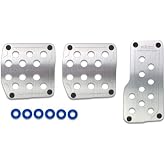 Razo RP123A Super Grip Silver Manual Transmission Pedal Set - 3 Piece