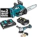 Makita XCU02PTX1 Lithium-Ion Cordless Chain Saw Kit and Angle Grinder