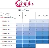 Comfyin Padded Bralette Women Sleep Yoga Sports Bra 3 Pack Black Beige White M view 5