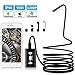 Adkwse Wireless Endoscope WiFi Borescope Inspection Camera, 2.0 Megapixels HD Semi Rigid Snake Endoscope IP68 Waterproof for iPhone, Android Smartphone, iOS, Samsung, iPad, Windows 8 Leds 33FT Black
