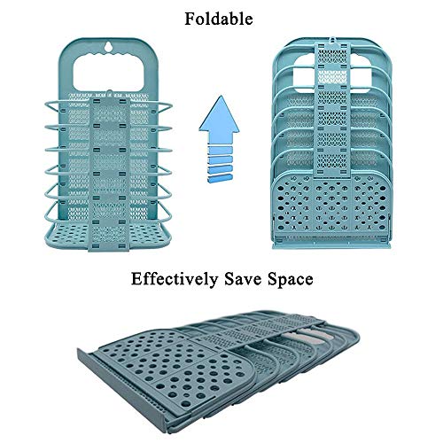 JWShang Hühnchen-Gemüsekorb, Gemüsekugelfrucht, Kaninchen-Heu-Futterautomat, Faltbarer hängender Haustier-Futterautomat… – Bild 5
