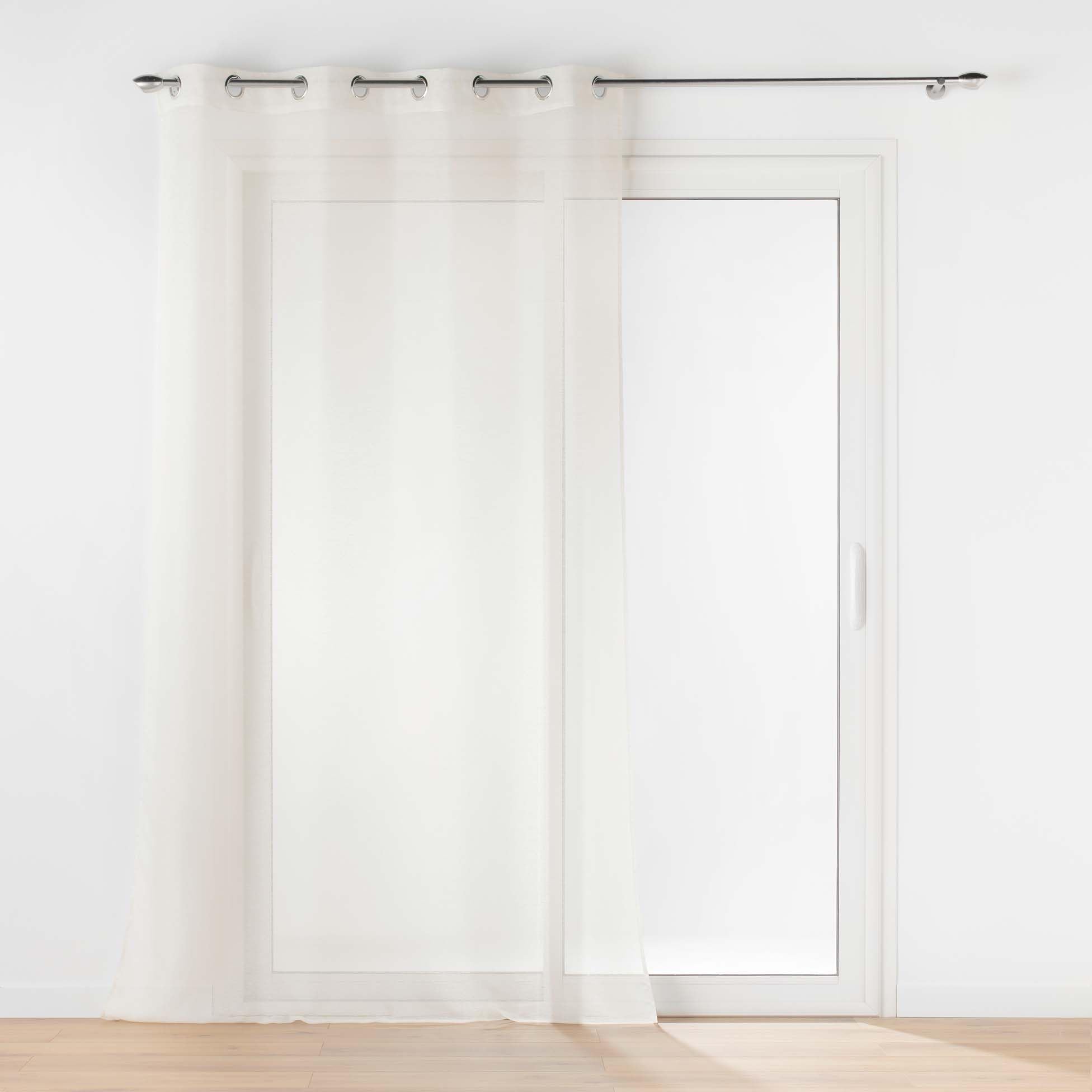 Douceur D'Interieur 140 x 240 cm 100 Percent Natural Polyester Curtain Rings Voile Sable Lissea