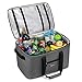 Bagmine 65 Cans Cooler Bag, Soft-Sided Collapsible Car Cooler Bag Leak-Proof Thermal Cooler Tote Bag with Side Handles, Perfect Groceries Bag, 45 Liter, 18.2