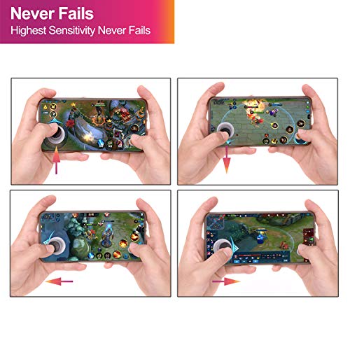 Mobile Game Joystick Button - GTOTd Mobile Game Controller,Touch Screen Joypad Game Controller for Mobile Tablet Smart Phone Joystick [2 Pair]