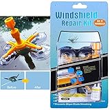Do-It-Yourself Auto Windshield Crack Repair Kit – Windshield Repair Kit for Car Windscreen, Glass Rock Chip, Bulls Eye, Star, Half Moon Repair
