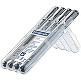 Staedtler 308 A6 WP403 Pigment Fineliner Sketch Pen Pens (4 Pack), 0.1/0.3/0.5/0.7mm, Black
