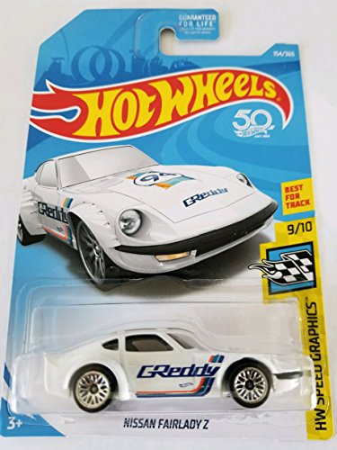 Hot Wheels 2018 50th Anniversary Speed Graphics Nissan Fairlady Z 154/365, White