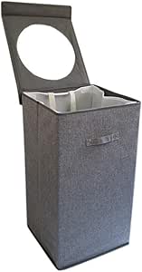 WANGYA Inicio Cesta de lavandería con Tapa, Ropa Juguete Cesta de