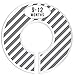 Baby Closet Size Dividers, Dark Gray, Set of 6 Organizers, Stripe, Chevron