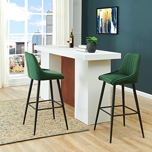 Duhome Elegant Lifestyle Bar Stools Set of 2 Barstools Velvet Stool