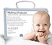 Soft Waterproof Fitted Quilted Crib & Toddler Mattress Protector Silent Pad Cover From Bamboo by Bow-Tiger