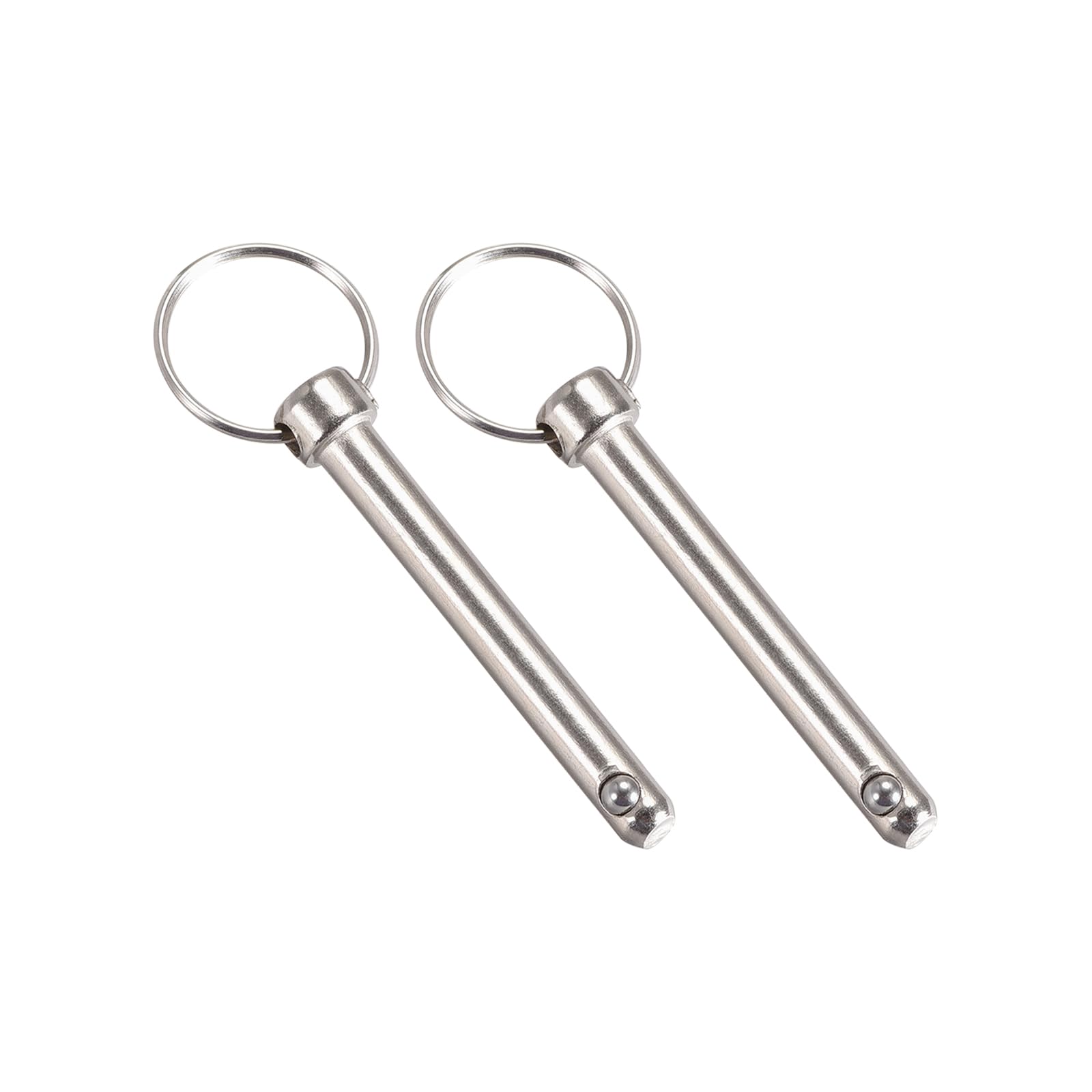 METALLIXITY Quick Release Pins (8mmx60mm) 2Pcs, Carbon Steel Pull Pin - for Shipbuilding, Ship Outfitting, Boat Top