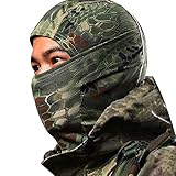 Yoyorule Camouflage Army Cycling Motorcycle Cap Balaclava Hats Full Face Mask (Green)