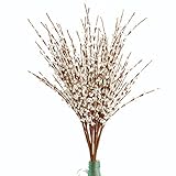 MISSWARM 10 Pieces 29.5" Long of Jasmine Artificial Flower Artificial Flowers Fake Flower for Wedding Home Office Party Hotel Restaurant Patio or Yard Decoration(White)