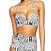 Walant Women's Halter Geometric Print High Waisted Swimsuit Bathing Suits Bikini,Style 1,X-Large