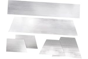 NITAGO 6 Pieces Car Body Filler Spreader Set Auto Body Filler Tools Reusable Metal Putty Spreader Steel Plates for Even Appli