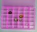 DUOFIRE Plastic Organizer Container Storage Box Adjustable Divider Removable Grid Compartment Big Clear Slot Box for Jewelry Beads Earring Container Tool Fishing Hook Small Accessories, Pink 36 Grids